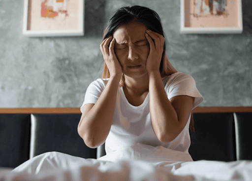 Hình ảnh hoạt động não bộ căng thẳng gây mất giấc ngủ