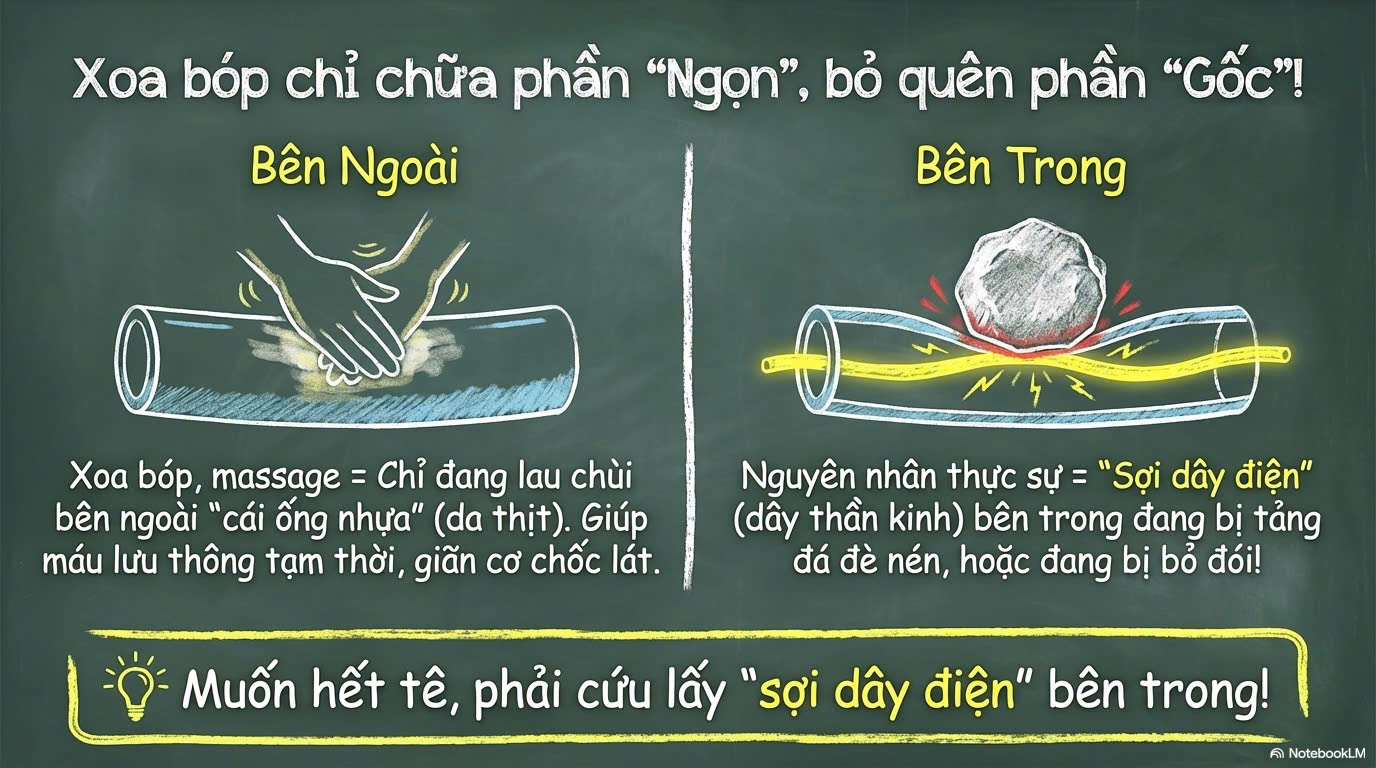 tại sao xoa bóp xong lại vẫn tê bì tay chân?