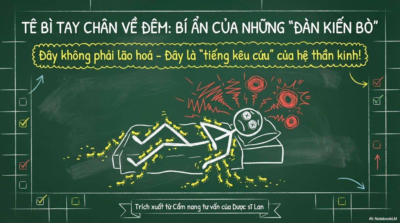 Tê bì chân như bị kiến bò 