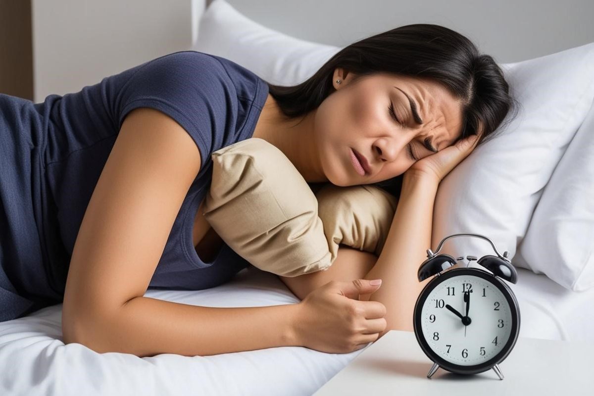 Nằm lo nghĩ khiến mất ngủ cả đêm 