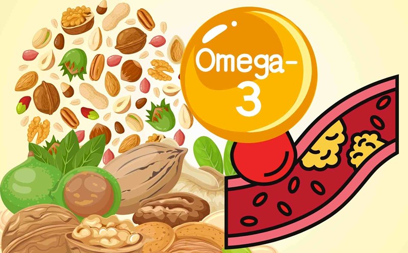 Giảm mỡ máu bằng Omega-3 cần dựa vào thành phần EPA và DHA trên nhãn sản phẩm.