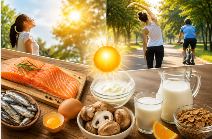 Cá béo, trứng, đậu phụ và sữa trong khẩu phần dinh dưỡng bên cạnh magie